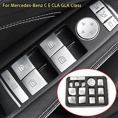 Car Window Switch Button Repair Stickers For Mercedes-Benz C E CLA Interior Trim • $11.59