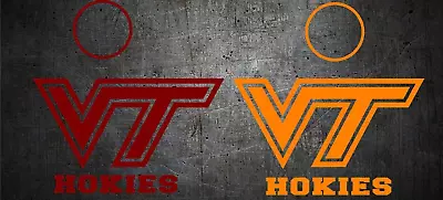 VIRGINIA TECH CORNHOLE DECAL SET (6) PC 2 Free Window Decals • $26.39