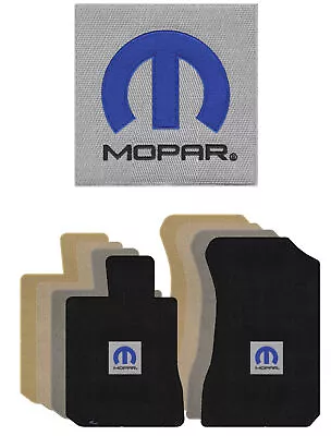 Lloyd Velourtex Front Carpet Mats For '93-96 Dodge Dakota W/Blue M-Mopar Logo • $138.99