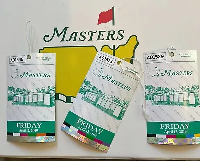 2019 Masters Friday Badge... Tigers Last Win At Augusta! • $95