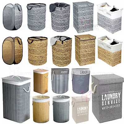 Laundry Basket Washing Dirty Clothes Hamper Bin Storage Bag  • £6.99