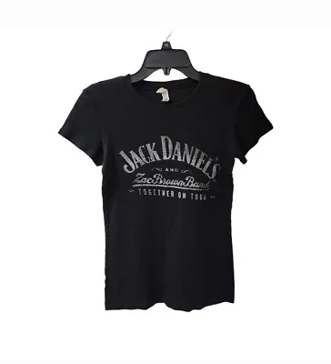 Bella Black Jack Daniel's Zac Brown Band Together On Tour Women's Shirt Large • $13