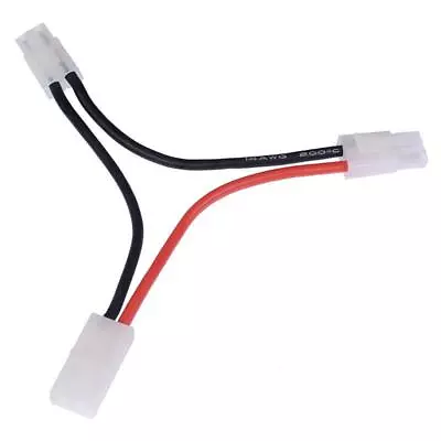 Tamiya Female To 2 X Male Series Adapter Lead 100mm 14AWG RC Connector • £4.49