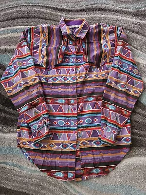 Vintage Western Womens Shirt 80s 90s Small Southwest  • $14.94