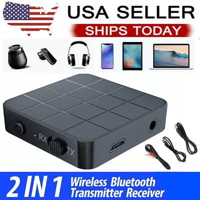 Bluetooth 5.0 Transmitter Receiver  Stereo Music Audio Home For TV Adapter TV PC • $9.95