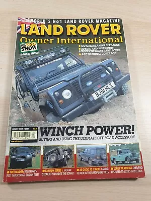 Land Rover Owner International Magazine August 2002 Issue 9 Winching Special • £0.99