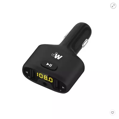 Just Wireless FM Transmitter & Dual Port Car Charger - Black • $7.95