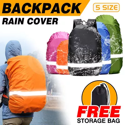 Outdoor Foldable Backpack WaterProof Rain Cover Rucksack Camping Travel Bag • $9.32