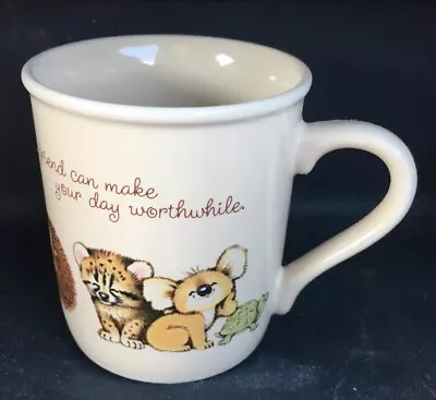 VTG Hallmark Coffee Cup’83 Mug Mates“A Friend Can Make You Smile”Holiday Gift • £9.50