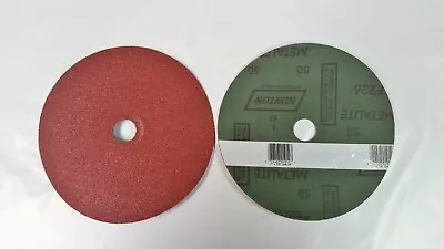 7  X 7/8  Fiber Resin Sanding Disc Aluminum Oxide 50 Grit Norton 30 Discs  • $23.99