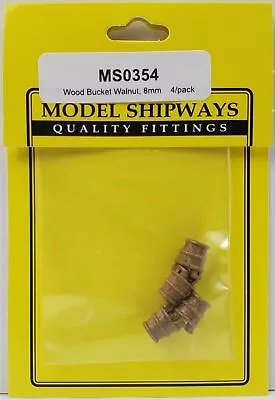 Model Shipways WOOD BUCKET 5/16  (8mm) 4 Pack • $6.99