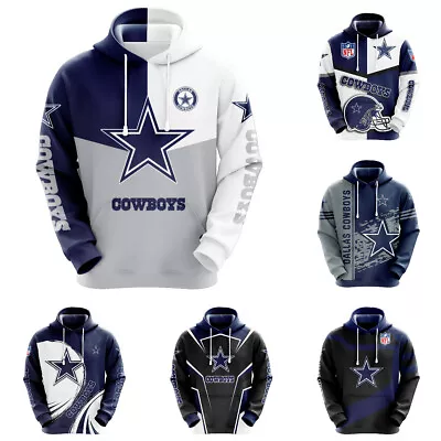 Dallas Cowboys Pullover Men Hoodie Sweatshirts Sports Hooded Casual Jacket Coat • $31.99