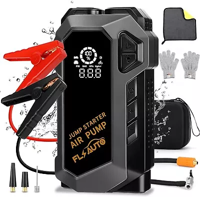 Car Battery Jump Starter With Air Compressor 4000A 12V 150PSI Tyre Inflator • $219.99
