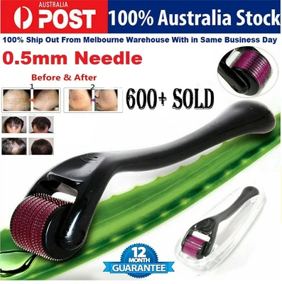 $15.59 • Buy 540 Titanium Micro Needle Derma Roller Beard Hair Regeneration Skin Care Growth