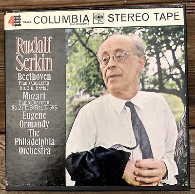 Rudolf Serkin Beethoven Mozart Columbia Reel Tape 4 Track 7 1/2 IPS Ormandy • $18