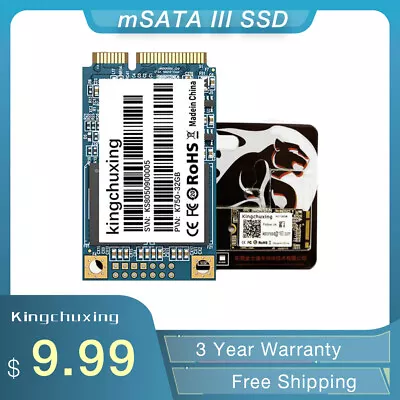 Kingchuxing 512GB 256 GB MSATA III SSD Internal Solid State Hard Drives Laptop • $10.49