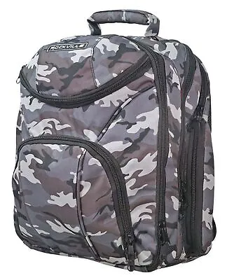 Rockville Travel Case Camo Backpack Bag For Mackie Mix8 Mixer • £57.86