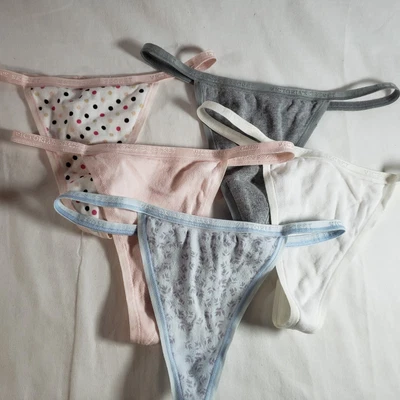$29.99 • Buy Victoria's Secret Signature Cotton V-String Thong Medium Vintage