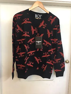 £14.50 • Buy Boy London Unisex Repeat Sweatshirt Red Xs Designer Vintage Punk, Selfridges