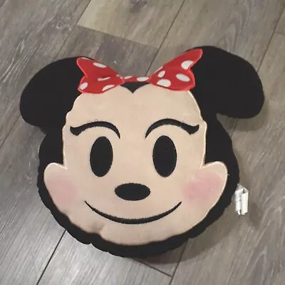 Disney Minnie Mouse Pillow Emoji Plush Red Bow Dots Pre-owned  • $8.99