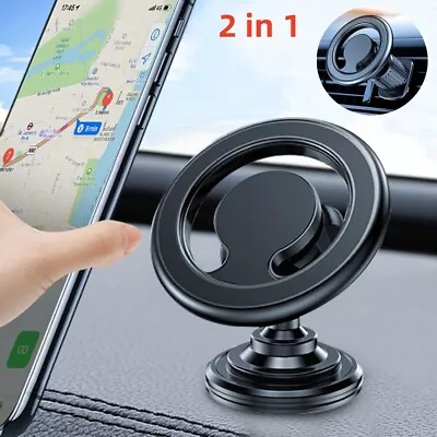 For IPhone 15 14 13 Pro Max Magnetic Car Phone Holder Mount MagSafe Compatible • £7.99