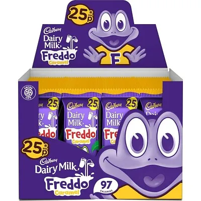 Cadburys Freddo Caramel Bar Full Box Of 60 X 19.5g Kids Fun Party Treat Birthday • £19.95