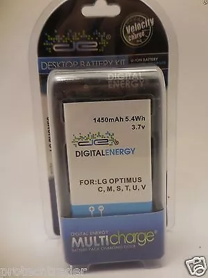 Digital Energy LG Optimus C M S T U V Cellphone Battery & Charger 230-1343 • $2.38