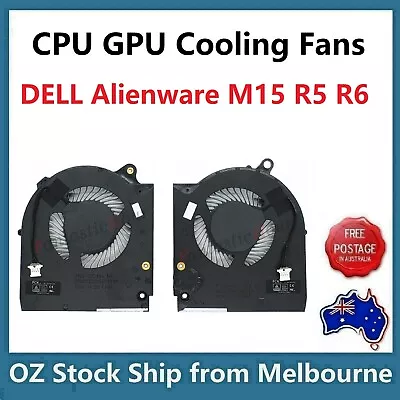 Genuine CPU GPU Cooling Fan For DELL Alienware M15 Ryzen R5 R6 Left Right 12V • $79.99