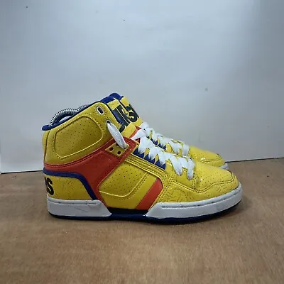 OSIRIS NYC 83 Slim Womans Size 6 Yellow Skate High Top Shoes • $35