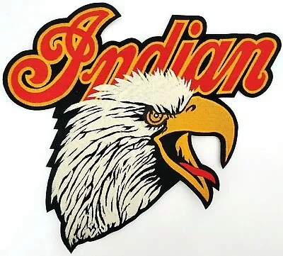 RARE NEW INDIAN MOTORCYCLE Screaming Eagle Head W Script Logo 2XL Patch VTG • $119.99