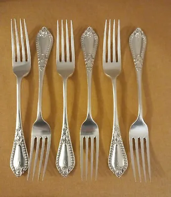 Silver Plated 6 Dinner Forks By James Dixon & Sons • £15