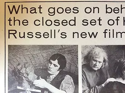 M5-1a Ephemera 1970s Film Article Ken Russell The Savage Messiah  • £2.25