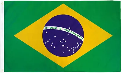 Vbuy 3x5 Foot Brazil Flag - Brazilian National Flags Polyester • $4.99