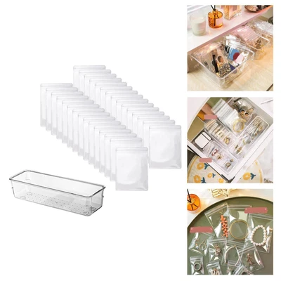 £11.03 • Buy Jewelry Storage Bag Box Anti Tarnish Transparent Dustproof For Earring 30xM
