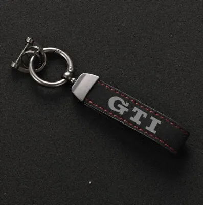 GTI ALCANTARA Leather Car Keychain Keyring For Volkswagen VW Tiguan Polo • $17