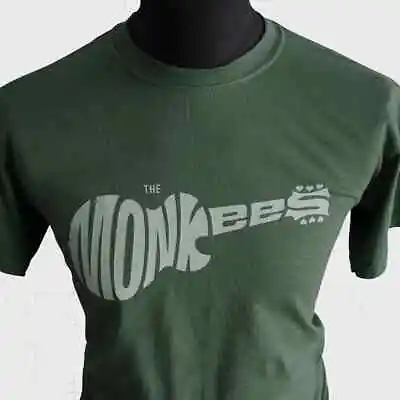 The Monkees T Shirt Retro TV Comedy Music Band 1960's Green • $17.41
