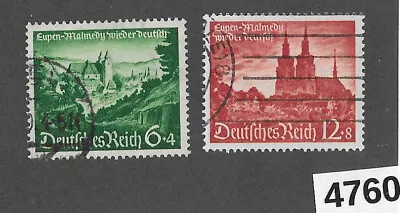 #4760   Used Stamp Set B174 - B175 / 1940 / Third Reich Germany Eupen & Malmedy • $3.99