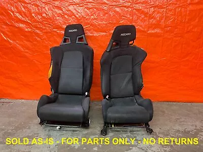 08-15 Lancer Evolution X Evo 10 - Recaro Front Seats - Left & Right - Oem - Flaw • $749.95