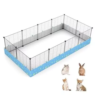  12 Panels Guinea Pig Cages DIY Expandable C&C Grid Cage 2 By 4 Small Animal  • $89.58