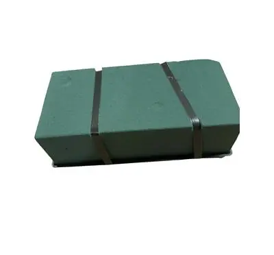 Single Wet Green Oasis Foam Brick With Tray For Flower Arrangement • £7.49