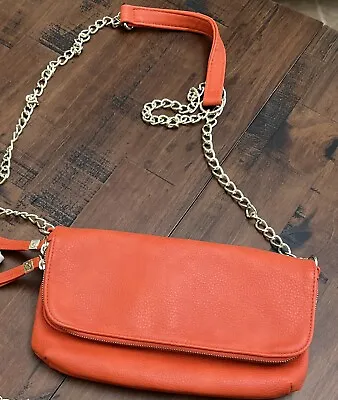 Crossbody Purse LP Blue By Linea Pelle Orange • $10