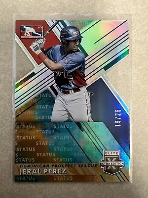 JERAL PEREZ 2019 Elite Extra Edition Status Die Cut Tie-Dye RC 15/25 • $5