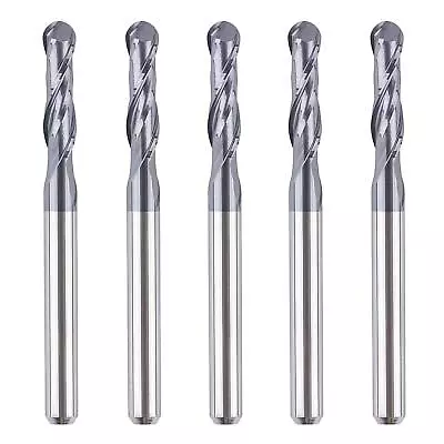 1/8  Cutting Shank Carbide Ball Nose CNC Router Bits Milling Spiral End Mill • $9.99