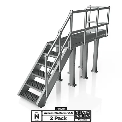 125 | Access Platforms V1.5 (pack Of 2) - N Gauge • £6.99