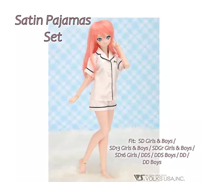 1/3 BJD Volks Super Dollfie Dream Dreamy Satin Pajamas Set For SD SDGr SD16 DD • $49.95