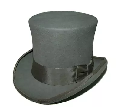 Vintage Pure Wool 18cm Height Hat Mad Hatter Performing Magic Top Hat 3 Colors • £41.75