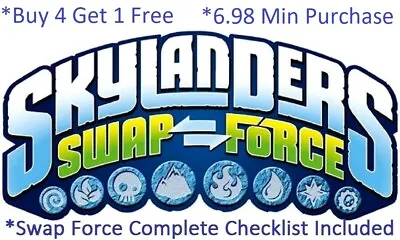 *Buy 4=1Free Skylanders Swap Force Complete UR Set W Checklist*$6.98Minimum👾 • $59.97