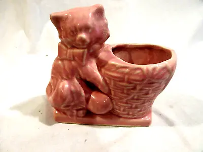 Unmarked McCoy Pink Kitten/Cat Planter • $9.99