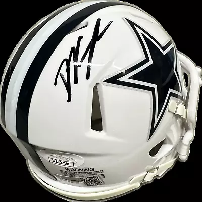 Deuce Vaughn Signed Dallas Speed White Mini Football Helmet (PIA/JSA) • $69