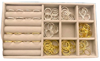 £40 • Buy Wholesale Midi Stacking Band Rings Shop Display Gift Open Jewellery Box Job Lot